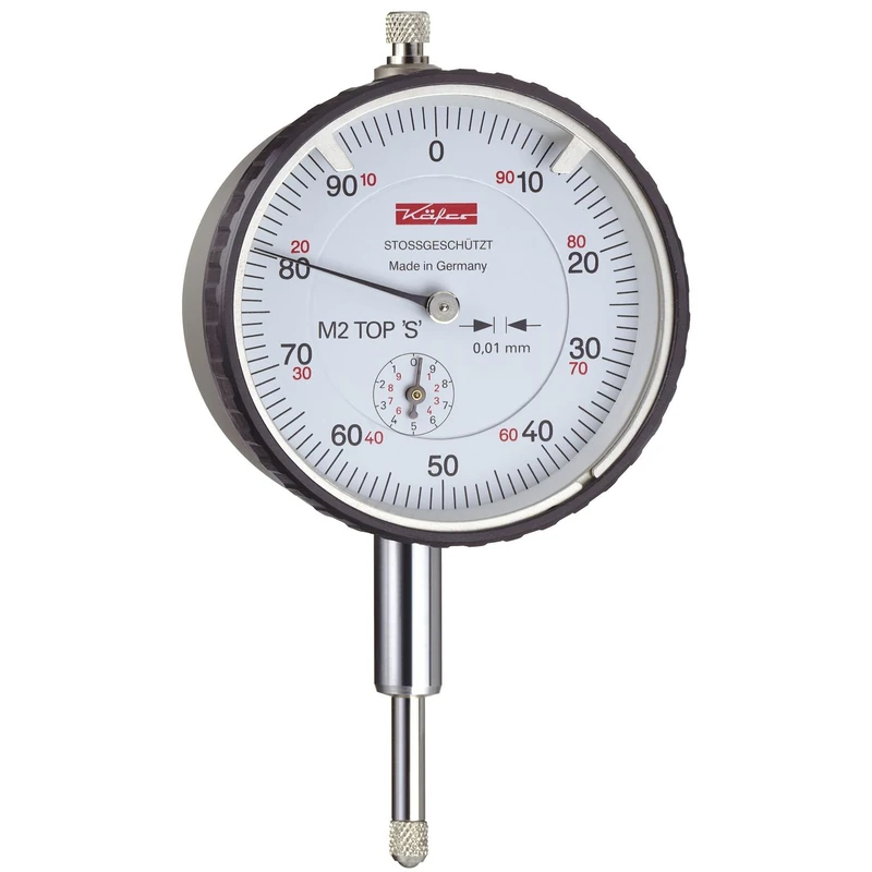 Dial gauge M2 S Top Reading 0.01 mm Range 10 mm with shock protection - Image 1
