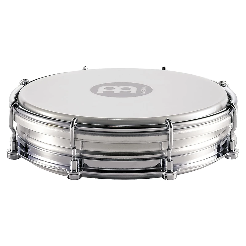 Meinl Percussion Samba Floatune Tamborim - Small Percussion Instrument with Synthetic Head - Diameter 6 Inches - Aluminum, Silver (TBR06ALU)