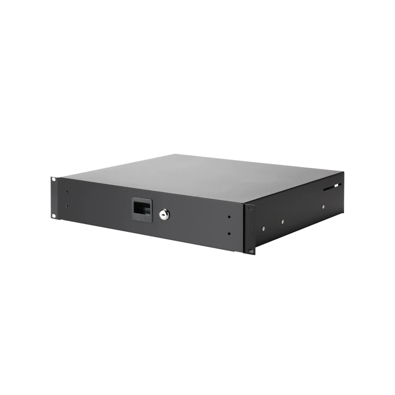 Adam Hall 19" Parts 87402 A Rack Drawer 2 HE Aluminium,Black