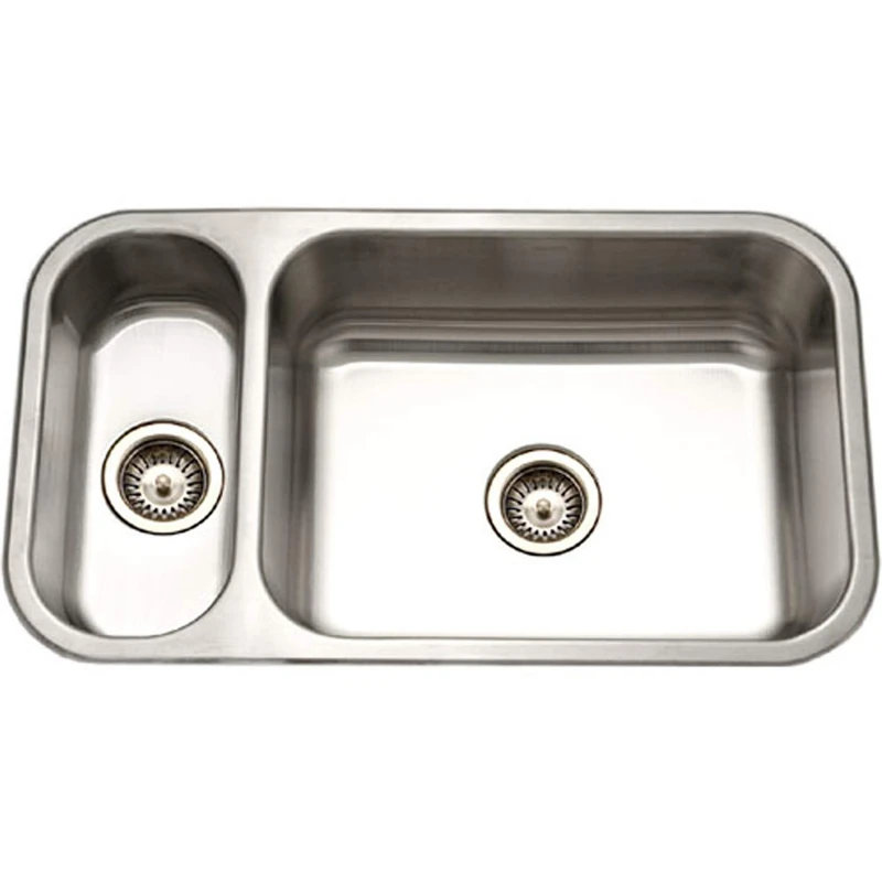 Houzer EHD-3118-1 Elite Series Undermount Stainless Steel 70/30 Double Bowl Kitchen Sink