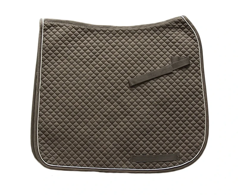 HKM Saddle pad-73815371.0646 Khaki/Silber Vollblut