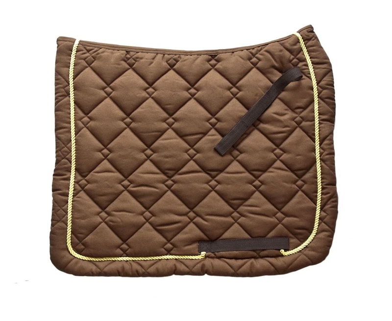 HKM Saddle pad-73812472.0646 Braun/Gold Vollblut