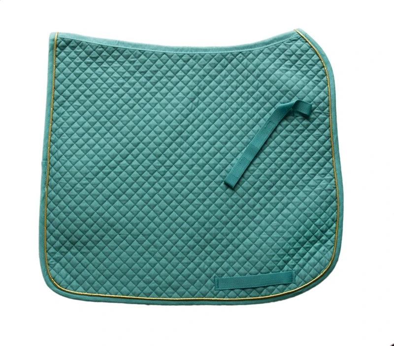 HKM Saddle pad-73815272.0646 Türkis/Gold Vollblut