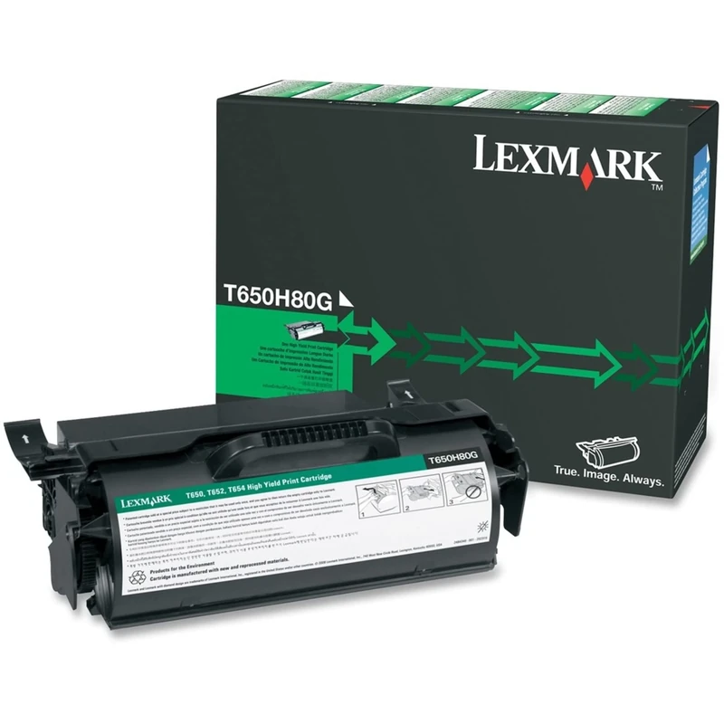Lexmark T650H80G Laser Toner & Cartridge - Laser Toner & cartridges (Black, Laser, Lexmark T650 Lexmark T652 Lexmark T654, Black, Toner, 400 x 300 x 162 mm)