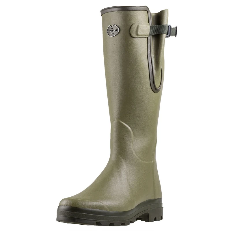 Le Chameau Vierzon BTE/J/H VIERZ M Men's Jersey Lined Wellington Boots, Green (B200 Green), 7 UK (41 EU) - Image 1