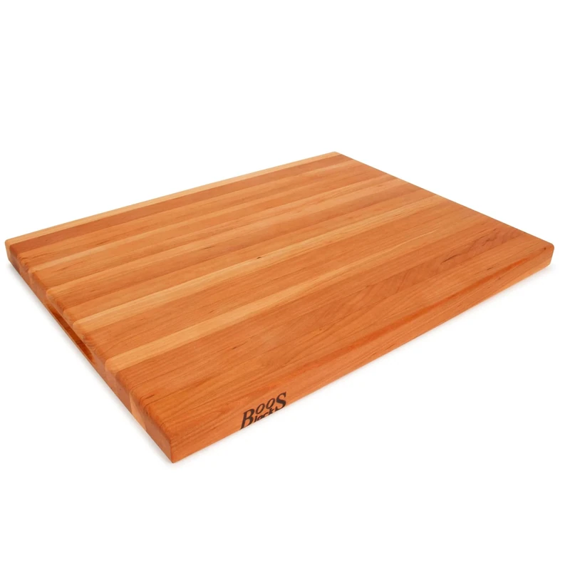 Boos Block Cherry Wood Chopping Board - Thick Wooden Chopping Board - Butchers Block - Safe for Food Preparation - Extra Large Cutting Board - 24 x 18 x 1.5 Inches