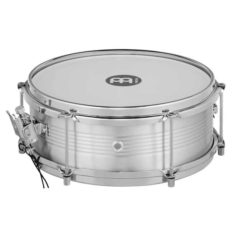Meinl Percussion Aluminum Series Caixa - Medium-Large Percussion Instrument with Snare - Diameter 12 Inches - Aluminum, Silver (CA12)