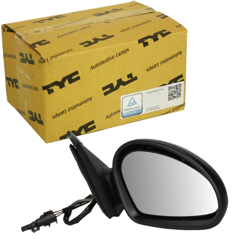Outside Right Hand Manual Black Wing Mirror Fits Seat Cordoba 02- '09