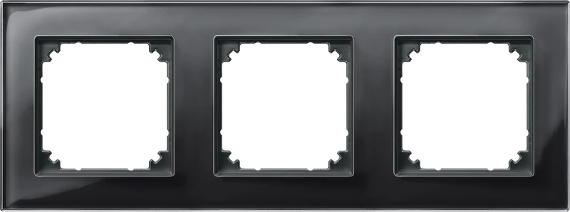 Merten M-PLAN-Echtglasrahmen 3f. 489303 please note: german product but we supply a UK adapter if necessary