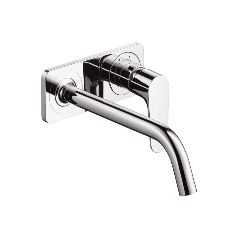 Axor Citterio M 34115000 Flush-Mounted Single Lever Mixer Tap with Spout Length 227 mm Wall Mounting Chrome