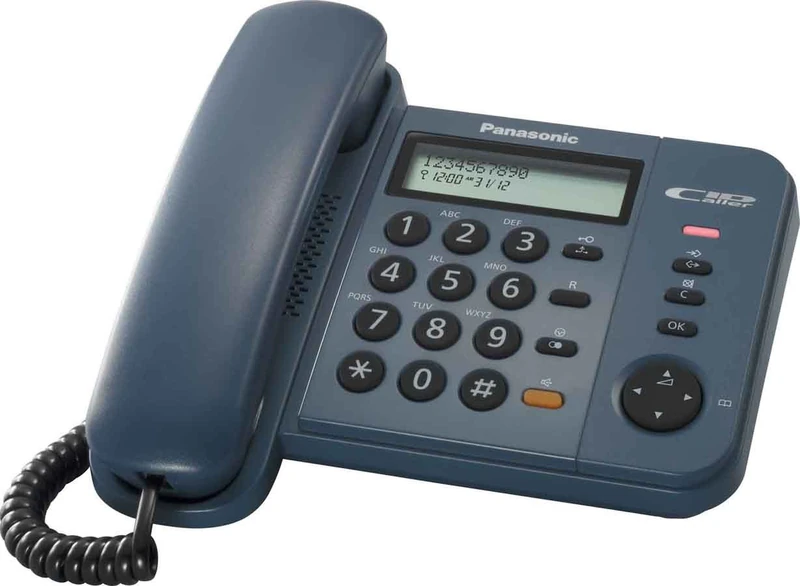 Panasonic KX-TS580 - telephones (DECT, Blue, 196 x 190 x 95 mm, Monochrome)