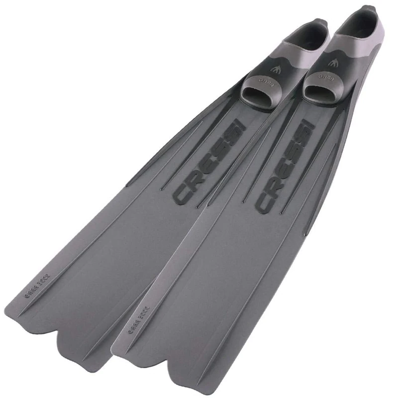 Cressi Gara 3000 LD Fins Silver, Unisex Freediving Long Blade Fins High Performance, 40/41 (7/8)