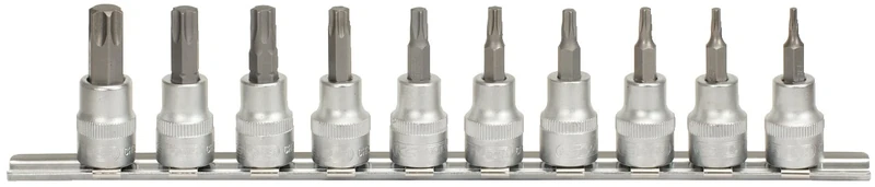 KS Tools 911.3935 T10-T55 3/8-inch TX Bit Socket Set (10 Pieces)