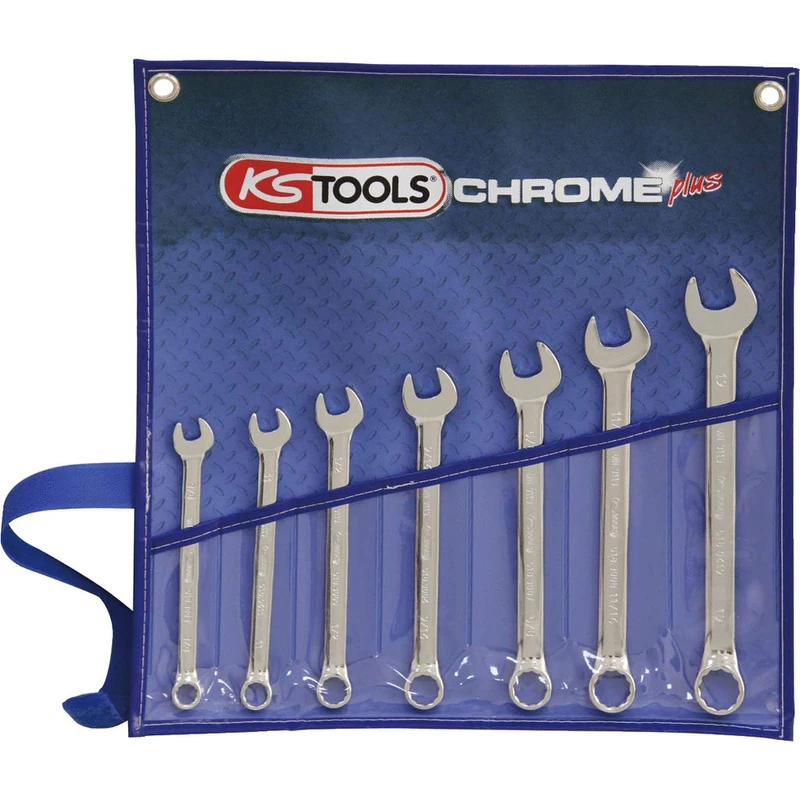 KS Tools 518.0504 7/16 x 1/2-inch Chrome Plus Flare Nut Spanner
