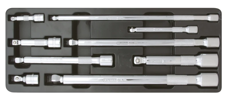 KS Tools 918.0009 Chrome+ Wobble Extension Set (9 Pieces)