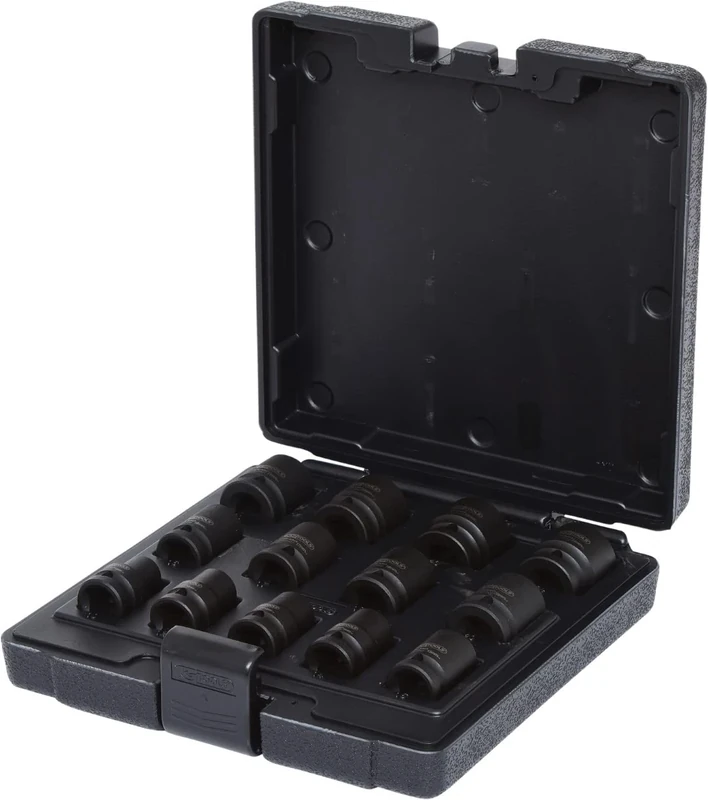 KS Tools 515.0900 Impact Socket Set Bihex (13 Pieces) 1/2-inch 10-24mm