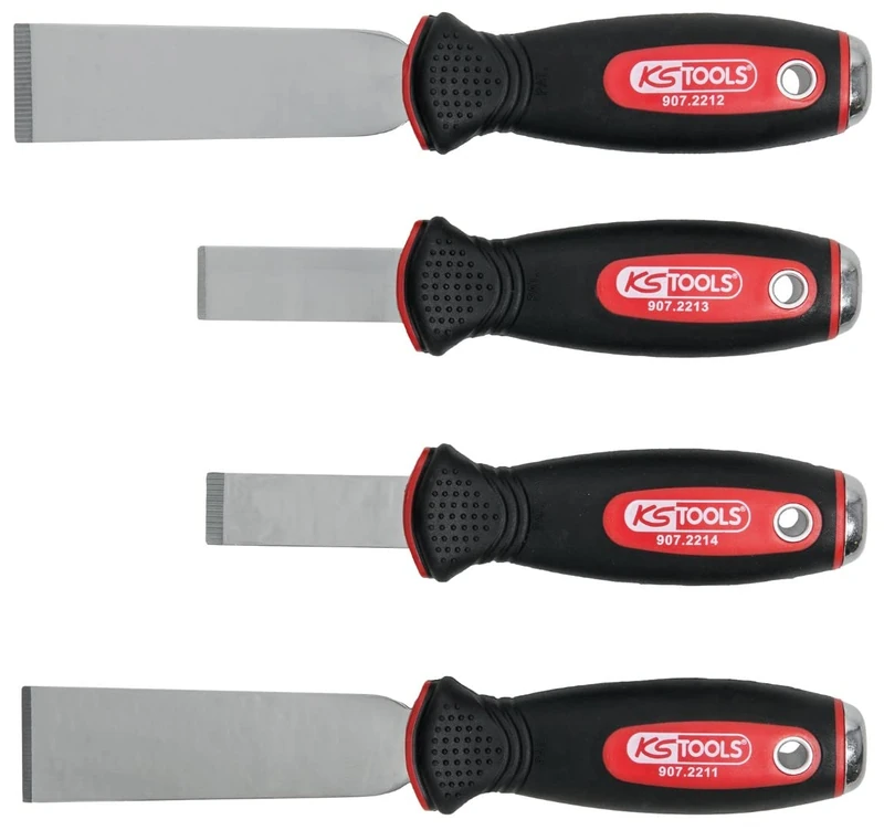 KS Tools 907.2210 Chisel Scraper Set (4 Pieces)