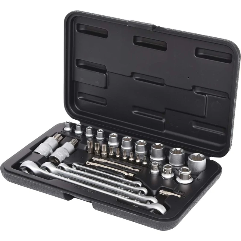 KS Tools 911.4302 1/4 x 1/2 x 3/8-inch TX Socket Set (31 Pieces)