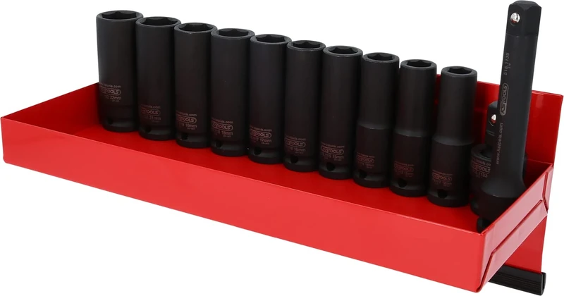 KS Tools 515.0612 Impact Socket Set (13 Pieces) 1/2-inch 12-22mm Deep