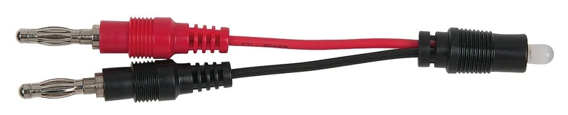 KS Tools 150.1672 Polarity tester with 4.0 mm banana plug connection and duo LED