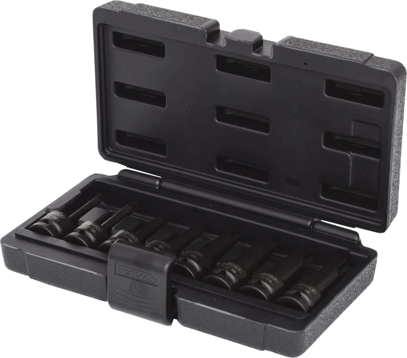 KS Tools 911.0901 Impact Bit Socket TX Set (8 Pieces) 1/2-inch T30-T80