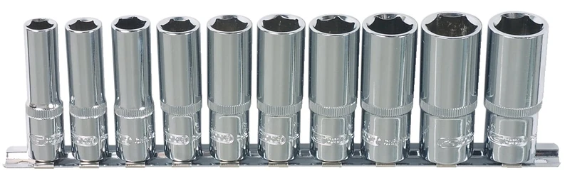 KS Tools 918.0612 1/2-inch Chrome+ Socket Set Deep (10 Pieces)