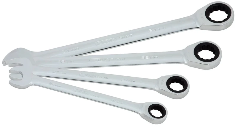 KS Tools 503.4270 GearPlus Comb Ratchet Spanner Set (4 Pieces)