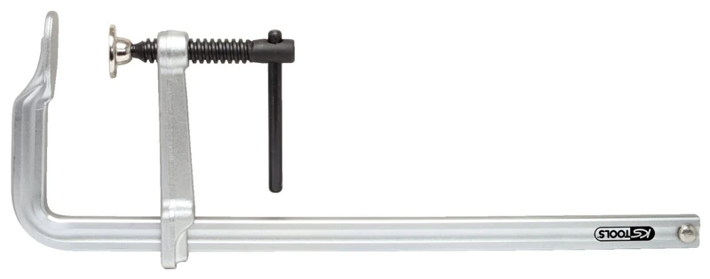 KS Tools 400mm Steel Screw Clamp with T-Handle
