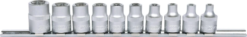 KS Tools 911.393 E5-E18 3/8-inch ETX Socket Set (10 Pieces)