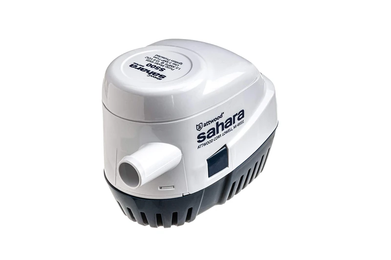 attwood 4505-7 Sahara Automatic Bilge Pump, 12V, 500 g/h, 1.892 L/H, 19 mm - Image 1