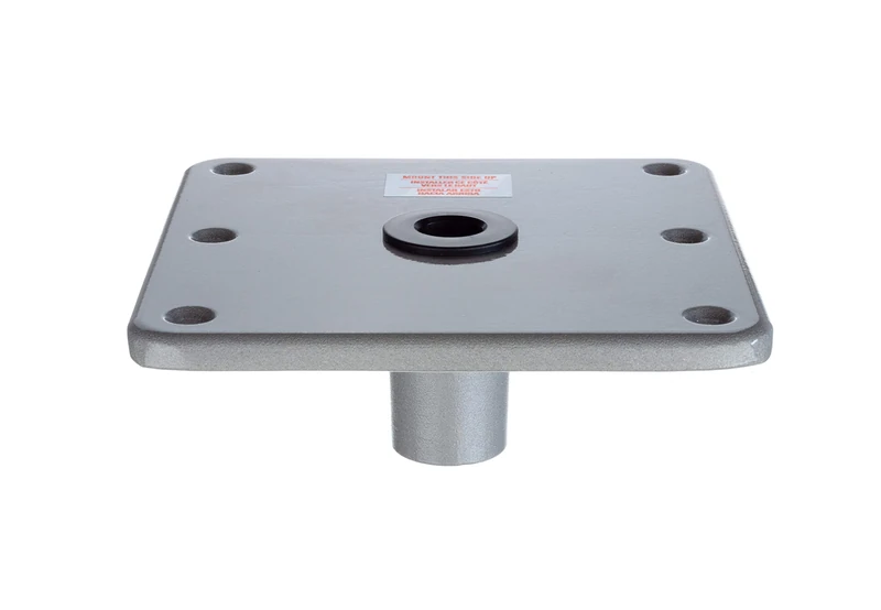 Attwood SP-67749 Swivl-Eze Lock'N-Pin Aluminum Boat Seat Pedestal Mount - 7-Inch x 7-Inch Base, 3/4-Inch