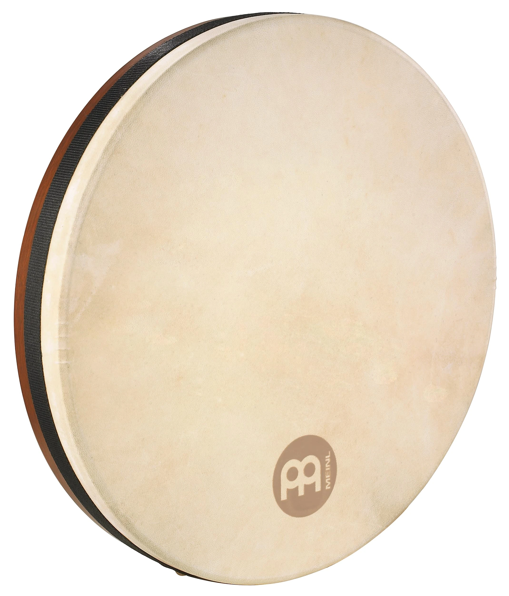 Meinl Percussion Bendir Drum Instrument - Medium-Large Hand Drum with Strings and Goat Skin - 16 Inches - Tunable - Siam Oak, Brown (FD16BE)
