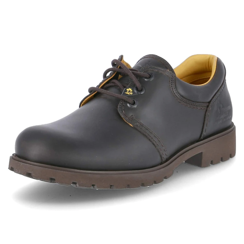 Panama Jack Men's Basic Lace-Up Brown Leather Shoes - 7 UK