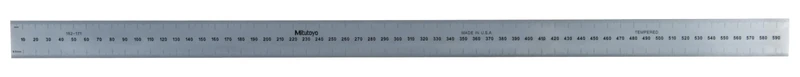 Mitutoyo 182-171 Wide Rigid Steel Rule, 600 mm Range