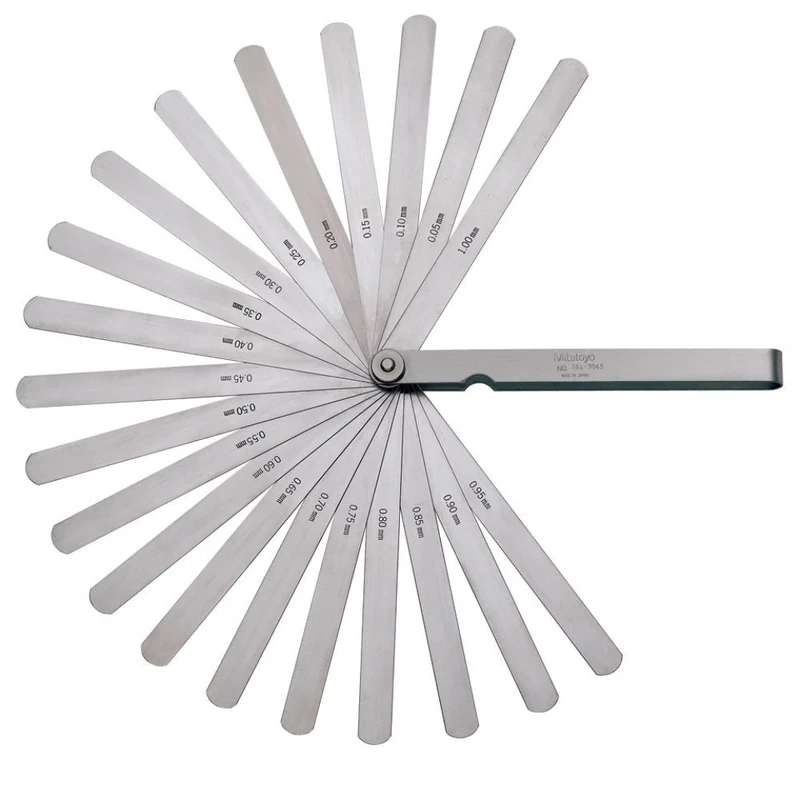 Mitutoyo 184-304S Thickness Gauge 20 Leaves, Silver