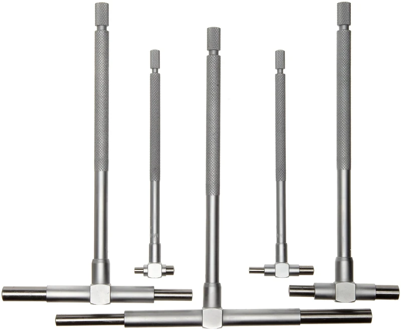 Mitutoyo 155-904, 1/2" to 6", 5 Piece Telescoping Gage Set