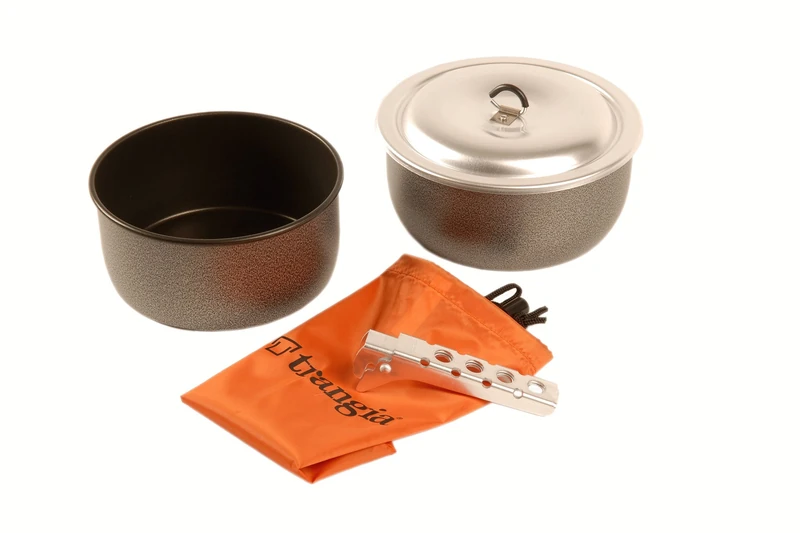 Trangia Tundra 2 Non-Stick Cook Set, Handle and Carry Bag for Gas Stoves - Image 1