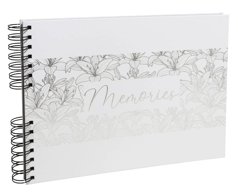 Exacompta - Ref. 16492E - Photo album with spiral binding TITANE - 50 black pages - 150 photos - format 32 x 22 cm - soft laminate paper cover - Titane Coco