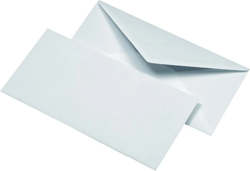 Mailmedia 221850 Envelope DIN Long with Silk Lining – White