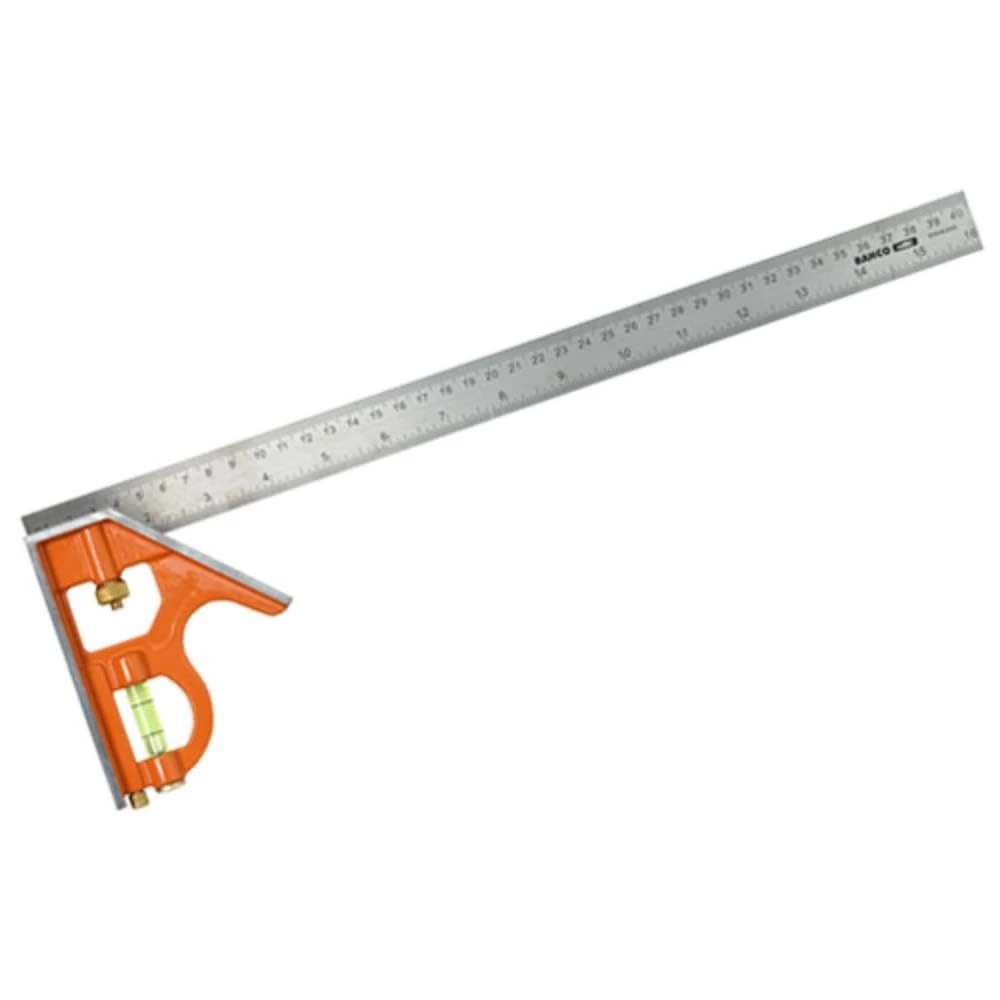 Bahco CS400 400mm Combination Square, Orange