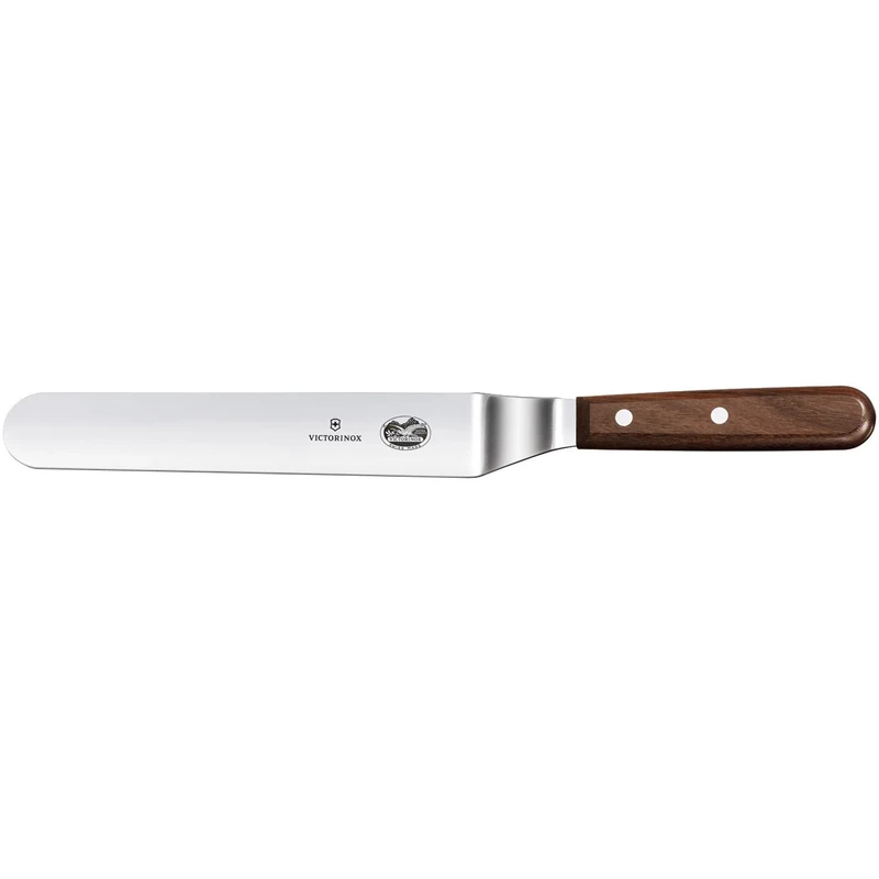 Victorinox Offset Shaped Spatula with Rosewood Handle, Stainless Steel, Brown, 23 x 5 x 5 cm