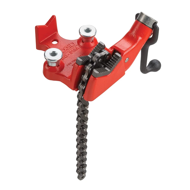 RIDGID 40185 BC210 Top Screw Bench Chain Vice,Red/Black