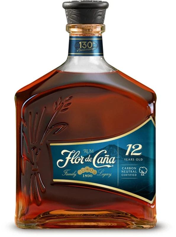 FLOR DE CAÑA 12 Year Naturally Aged Rum, 70cl 40% ABV