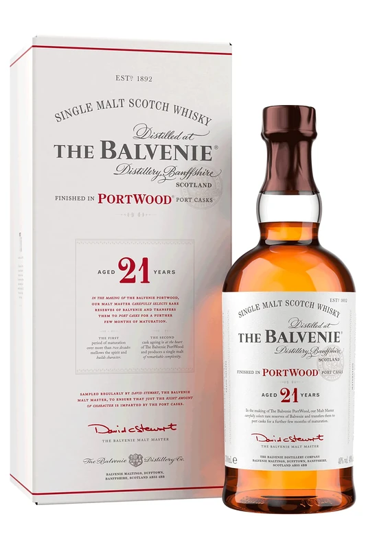 The Balvenie 21 Year Old PortWood Single Malt Scotch Whisky, 70cl