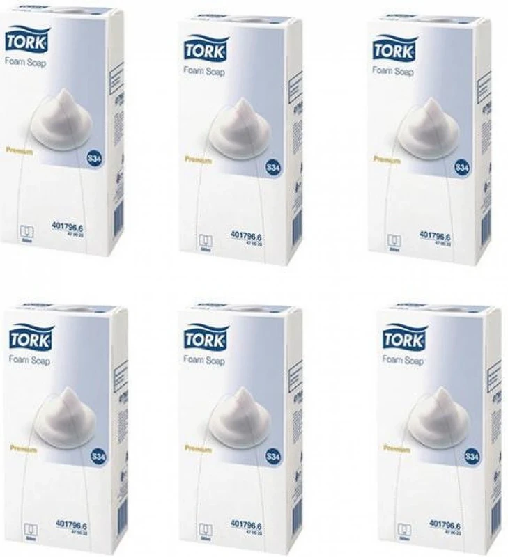 TORK 4700220 Hand Lotion, Foam Soap, 0.8 L (Pack of 6)