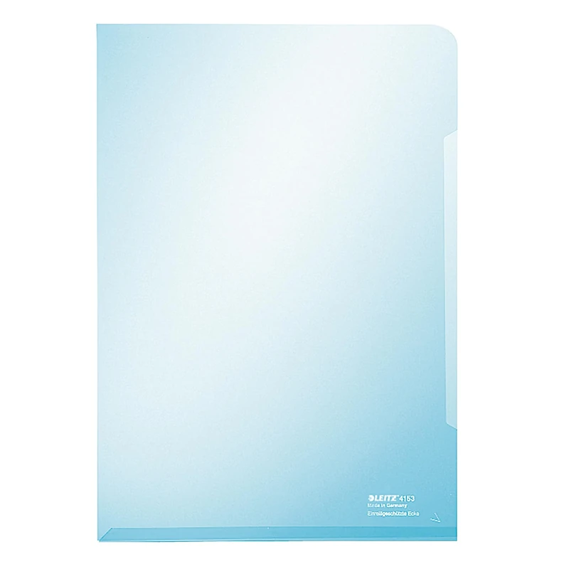 Leitz 41530035 Premium A4 Cut Flush Folder - Blue, Pack of 100