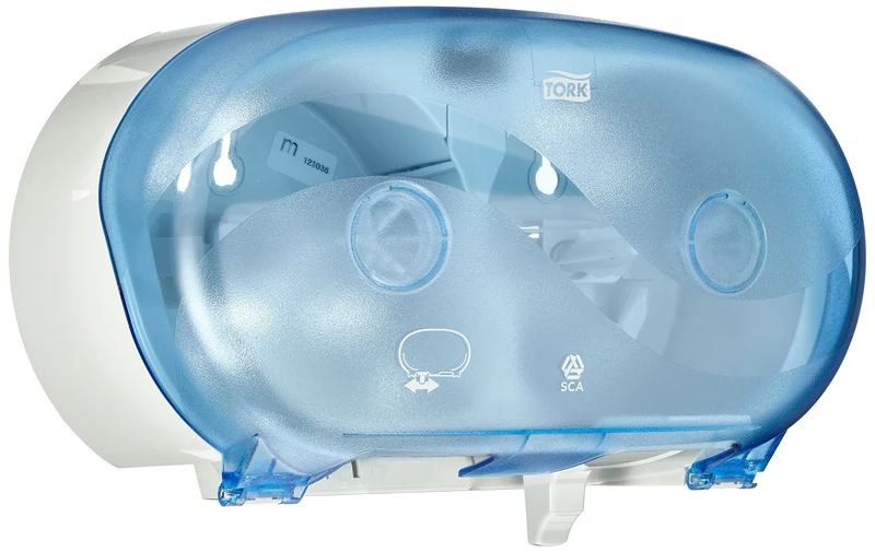 TORK 472056 Toilet Roll Plastic Dispenser, Mid Size, Blue