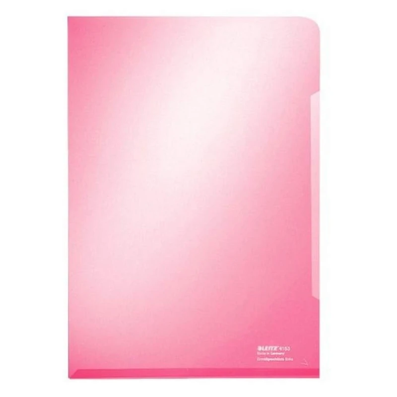 Leitz Premium Folder Cut Flush PVC Glossy 150 micron for 30 Sheets A4 - Red, Pack of 100