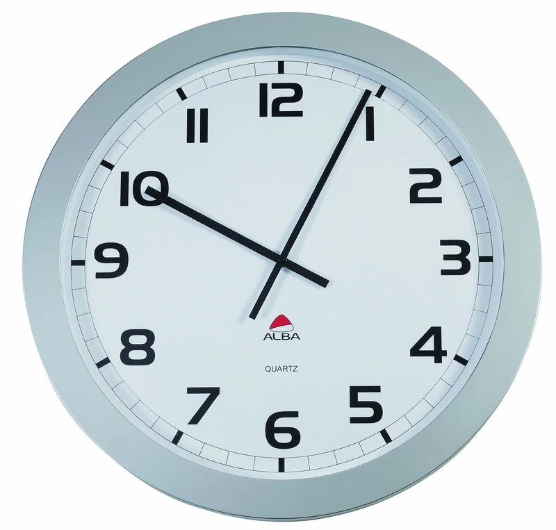 Alba Giant Wall Clock Quartz Legible from 30m Distance Diameter 600mm Ref HORGIANT