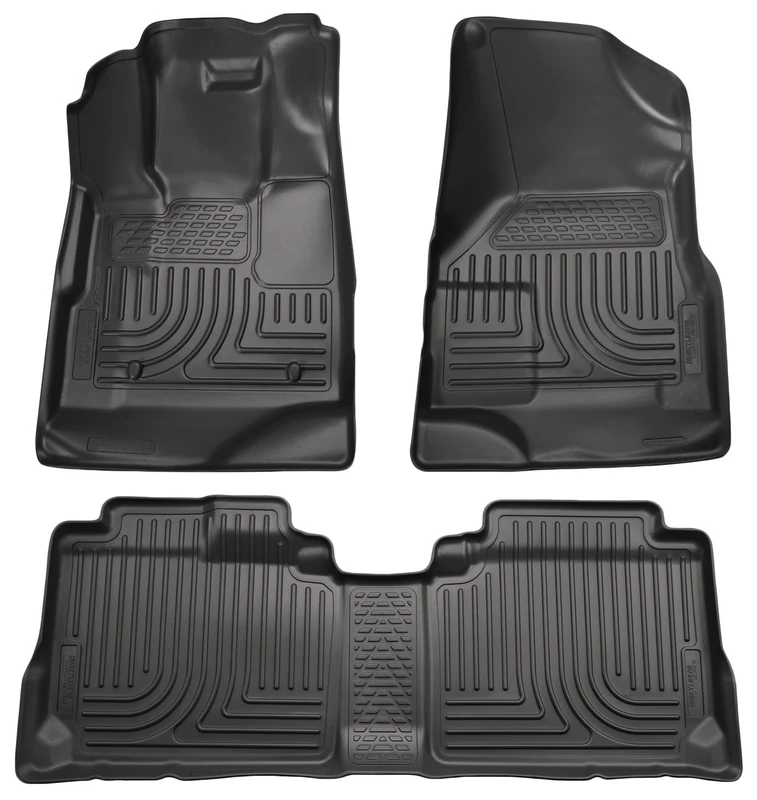 Husky Liners 98351 Fits 2009-12 Ford Escape, 2009-11 Mercury Tribute Weatherbeater Front & 2nd Seat Floor Mats, Black
